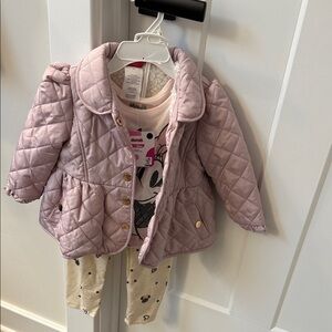Disney Minnie Mouse Pink Jacket and Shirt Set